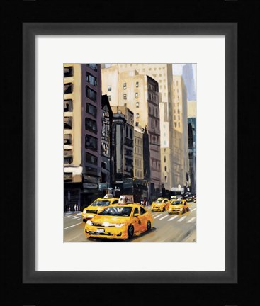 Framed New York Taxi 1 Print