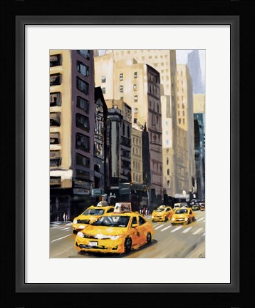 Framed New York Taxi 1 Print