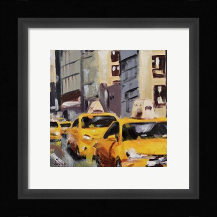 Framed New York Taxi 6 Print