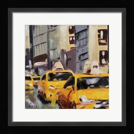 Framed New York Taxi 6 Print