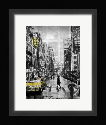 Framed Brooklyn Cab Print