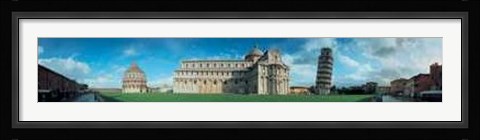 Framed Pisa - Panoramic Piazza Dei Miracoli Print