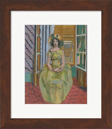 Framed Yellow Dress, 1929-31 Print