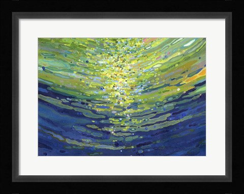 Framed Coral Waves II Print