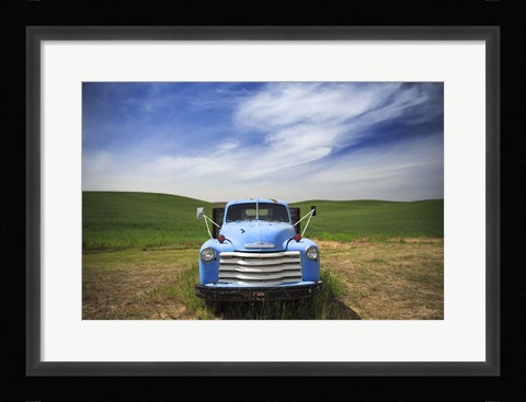 Framed Old Truck Palouse Print