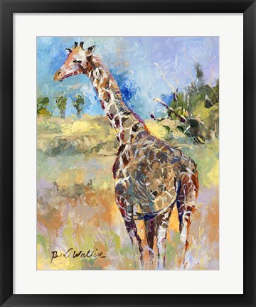 Framed Giraffe Print