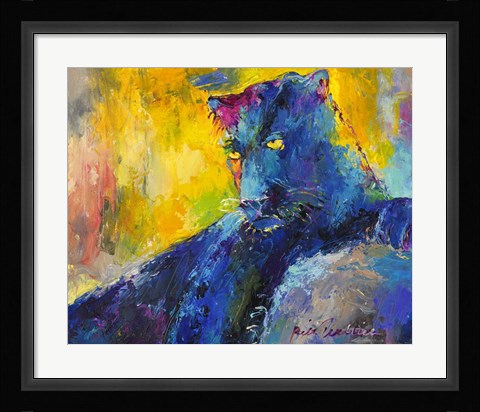 Framed Black Panther Print