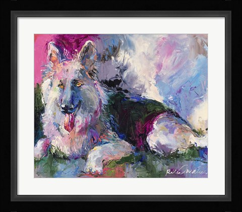 Framed German Shepherd Print