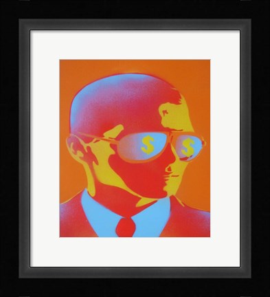 Framed Dollar Bills Print