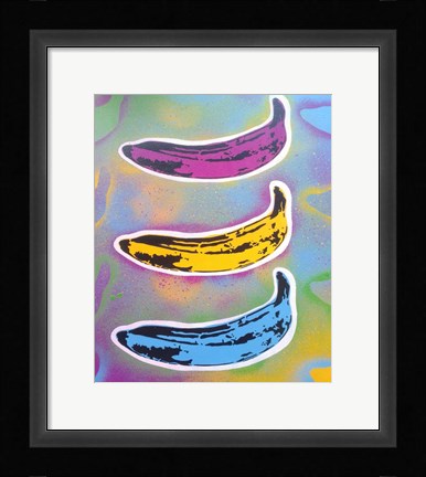 Framed Banana Goes Pop Print