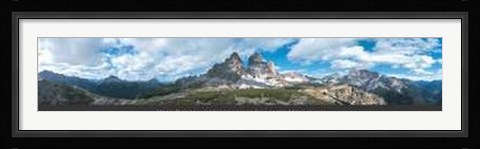 Framed Italy Panoramic View of the Dolomiti Print
