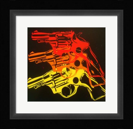 Framed Pop Gun 1 Print