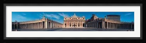 Framed Rome Panoramic View of St.Peter's Basilica Print