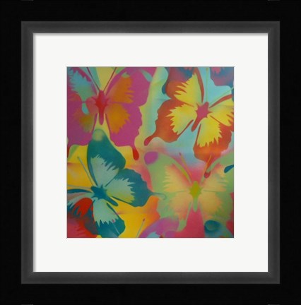 Framed Butterflies Print