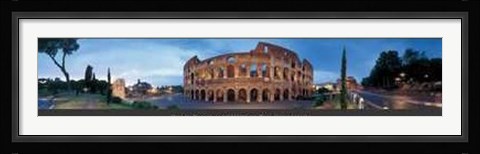 Framed Rome Panoramic of Colosseum Print