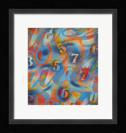 Framed Numbers Print