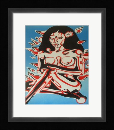 Framed Tiki Girl Print