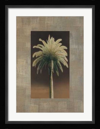 Framed Palmas I Print