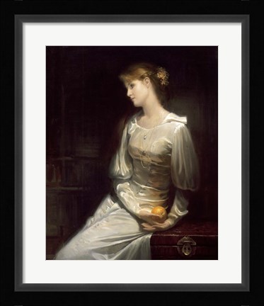 Framed Pensive Lady Print