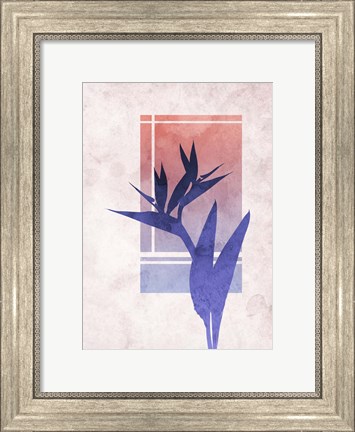 Framed Ombre Bird of Paradise Flower Print