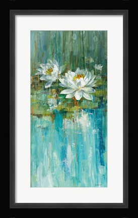 Framed Water Lily Pond II Print