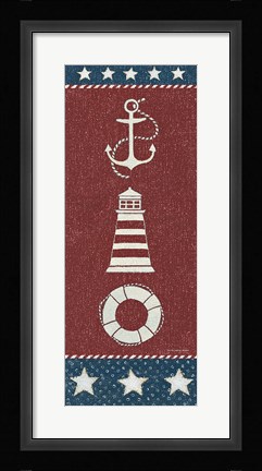Framed Coastal Americana Panel I Print