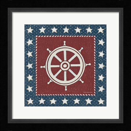 Framed Coastal Americana IV Print