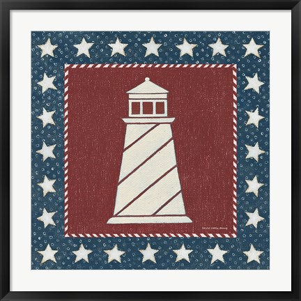 Framed Coastal Americana II Print