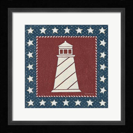 Framed Coastal Americana II Print