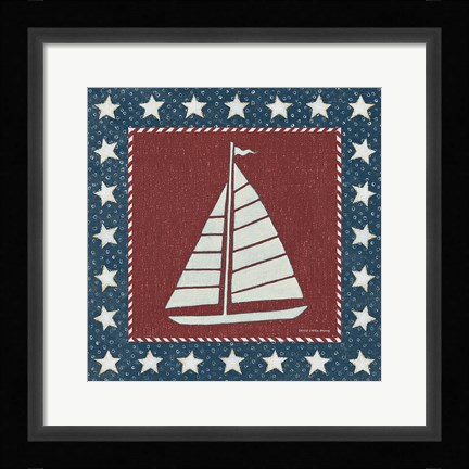 Framed Coastal Americana I Print