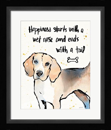 Framed Strike a Paws IV Print