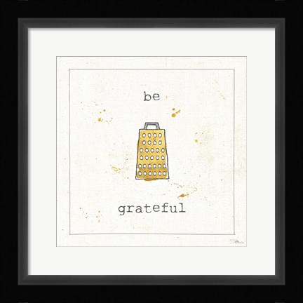 Framed Cuisine Cuties Be Grateful Print