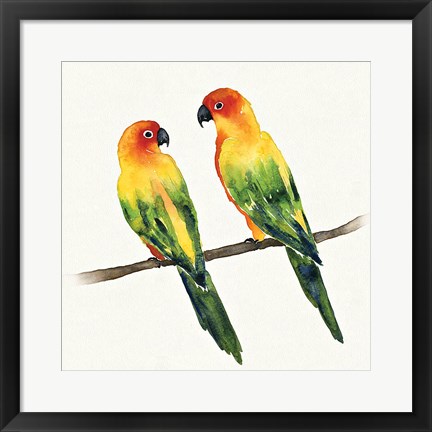 Framed Tropical Fun Bird III Print