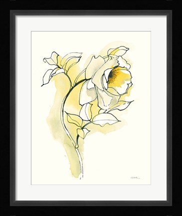 Framed Carols Roses III Print