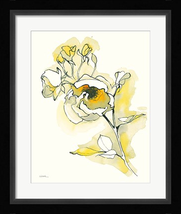 Framed Carols Roses IV Print