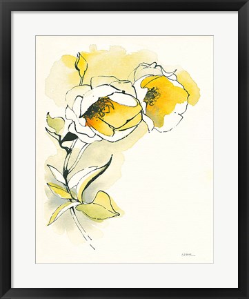 Framed Carols Roses II Print