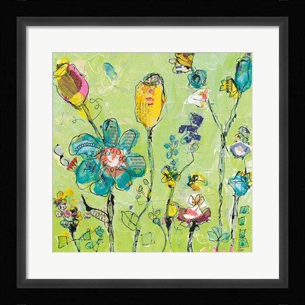 Framed Doodle Garden Print