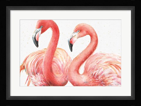 Framed Gracefully Pink I Print