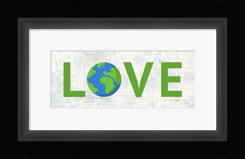 Framed Love Earth 2 Print