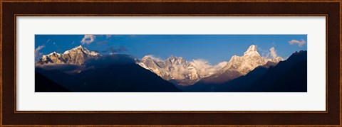 Framed Mt Everest, Ama Dablam, Khumbu, Himalayas, Nepal Print