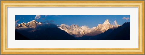 Framed Mt Everest, Ama Dablam, Khumbu, Himalayas, Nepal Print