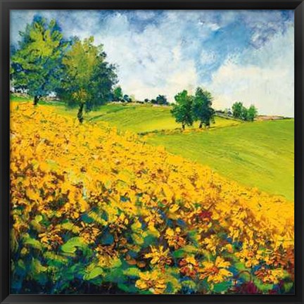 Framed Colle Fiorito Print