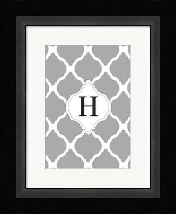 Framed H Print