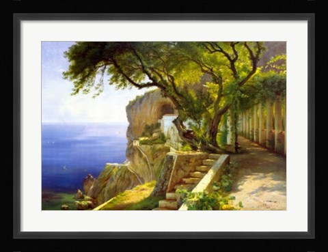 Framed Pergola in Amalfi Print