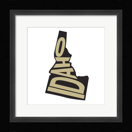 Framed Idaho Letters Print