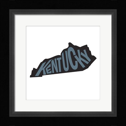 Framed Kentucky Letters Print