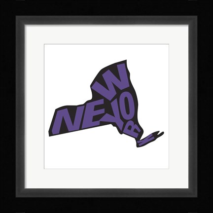 Framed New York Letters Print