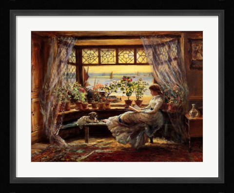 Framed Reading By the Window Hastings Print