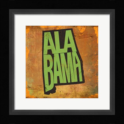 Framed Alabama Print