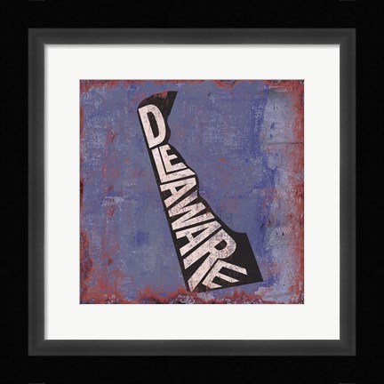 Framed Delaware Print